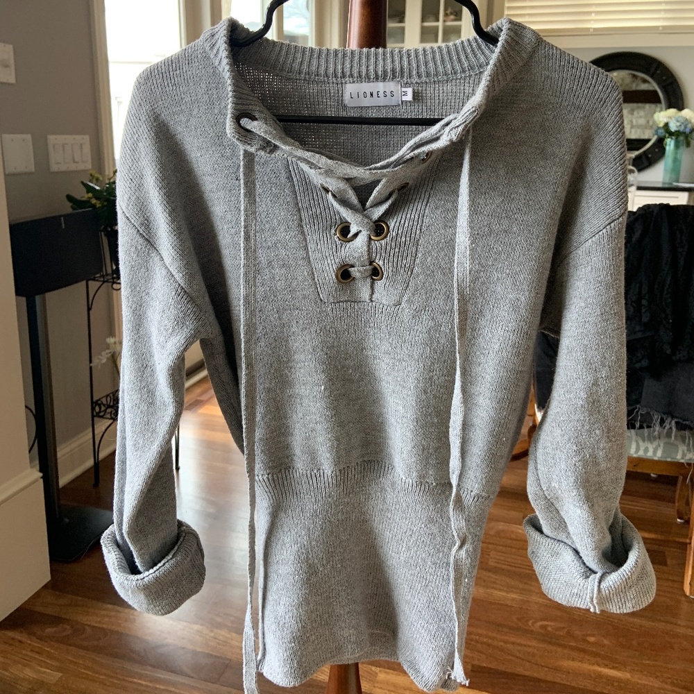Grey Sweater from White Fox Boutique